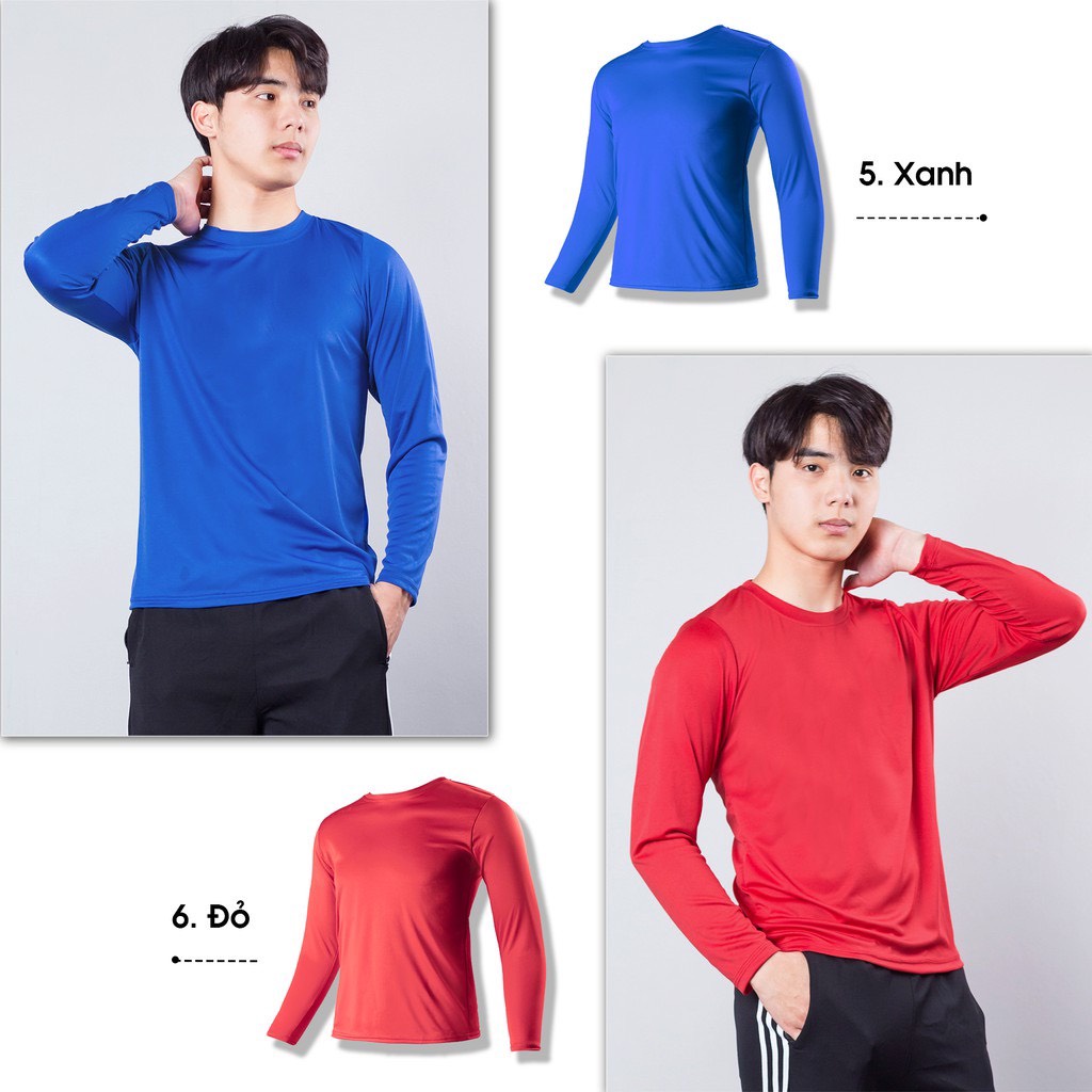 Áo thun tay dài, Giữ nhiệt thể thao nam co giãn, giữ ấm, màu sắc trẻ trung và năng động | BigBuy360 - bigbuy360.vn