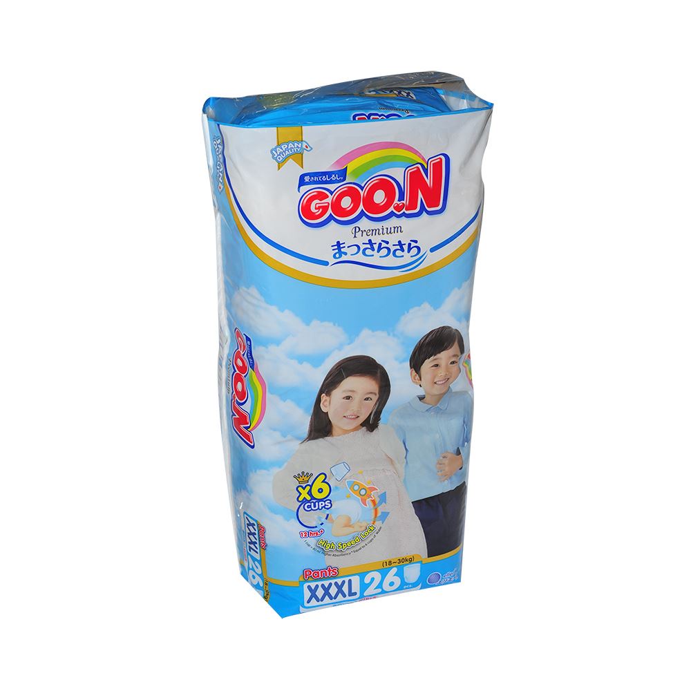 Tã quần Goo.N Premium size XXXL 26 miếng (cho bé 18-30kg)