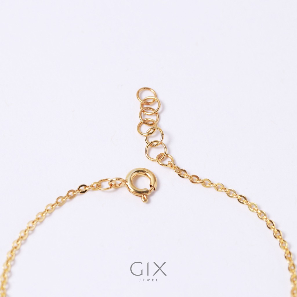 Lắc bạc mạ vàng Always Gix Jewel LT06