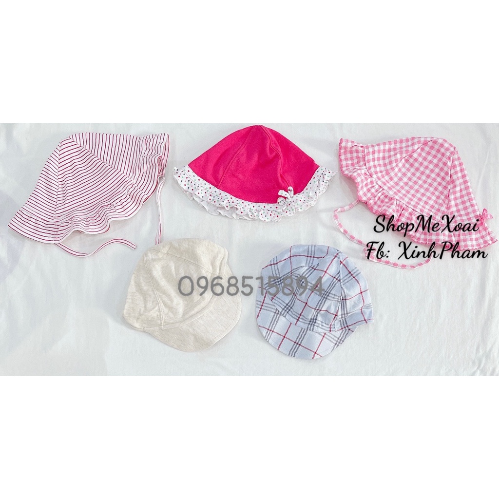 MŨ CHO BÉ TRAI, BÉ GÁI SIZE 9M CỰC YÊU