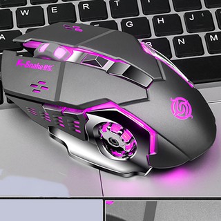 Chuột máy tính laptop chuyên game thủ 4000 DPI cực bền có dây và đèn LED đổi màu