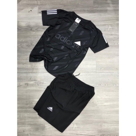 [GIÁ SỐC] Bộ Hè Nam, Bộ Thể Thao Nam Adidas Cộc tay chất liệu thun lạnh mềm mịn (+Tặng 01 đôi tất khử mùi cao cấp)  ྆