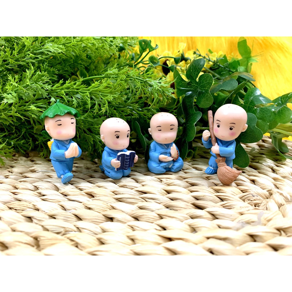 Bộ 4 tượng chú tiểu Trí Tuệ ( Hình Thật - Video Thật ) | BigBuy360 - bigbuy360.vn