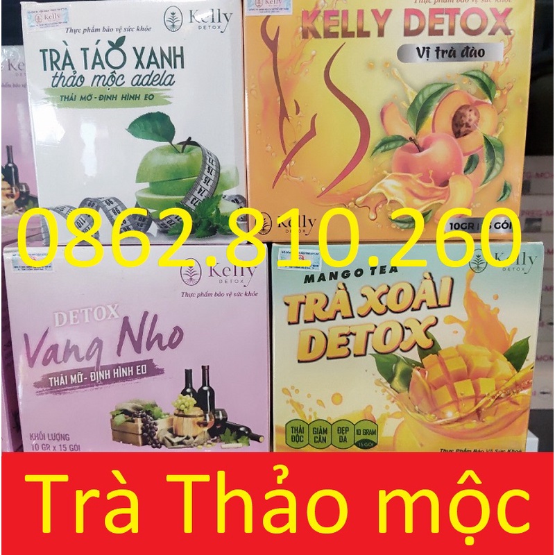 KELLY DETOX TRÀ GIẢM CÂN CÁC VỊ -hàng chuẩn