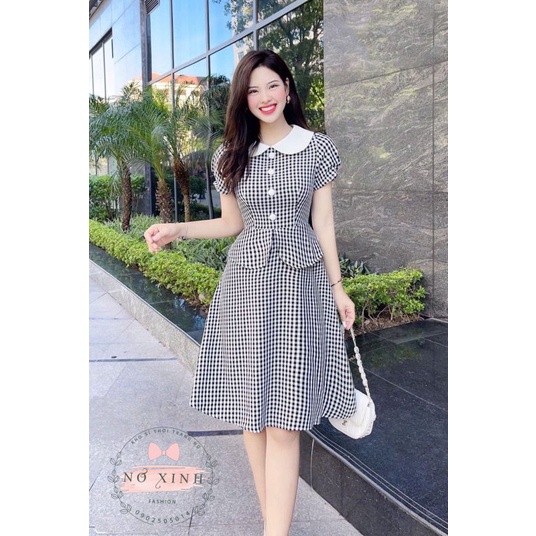 Đầm Sơ Mi Công Sở Xòe Cao Cấp Có Size M-L-XL-XXL