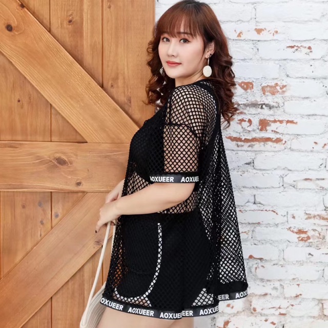 Bikini big size / béo / plus size cho người từ 70-90kg hàng có sẵn lưới big