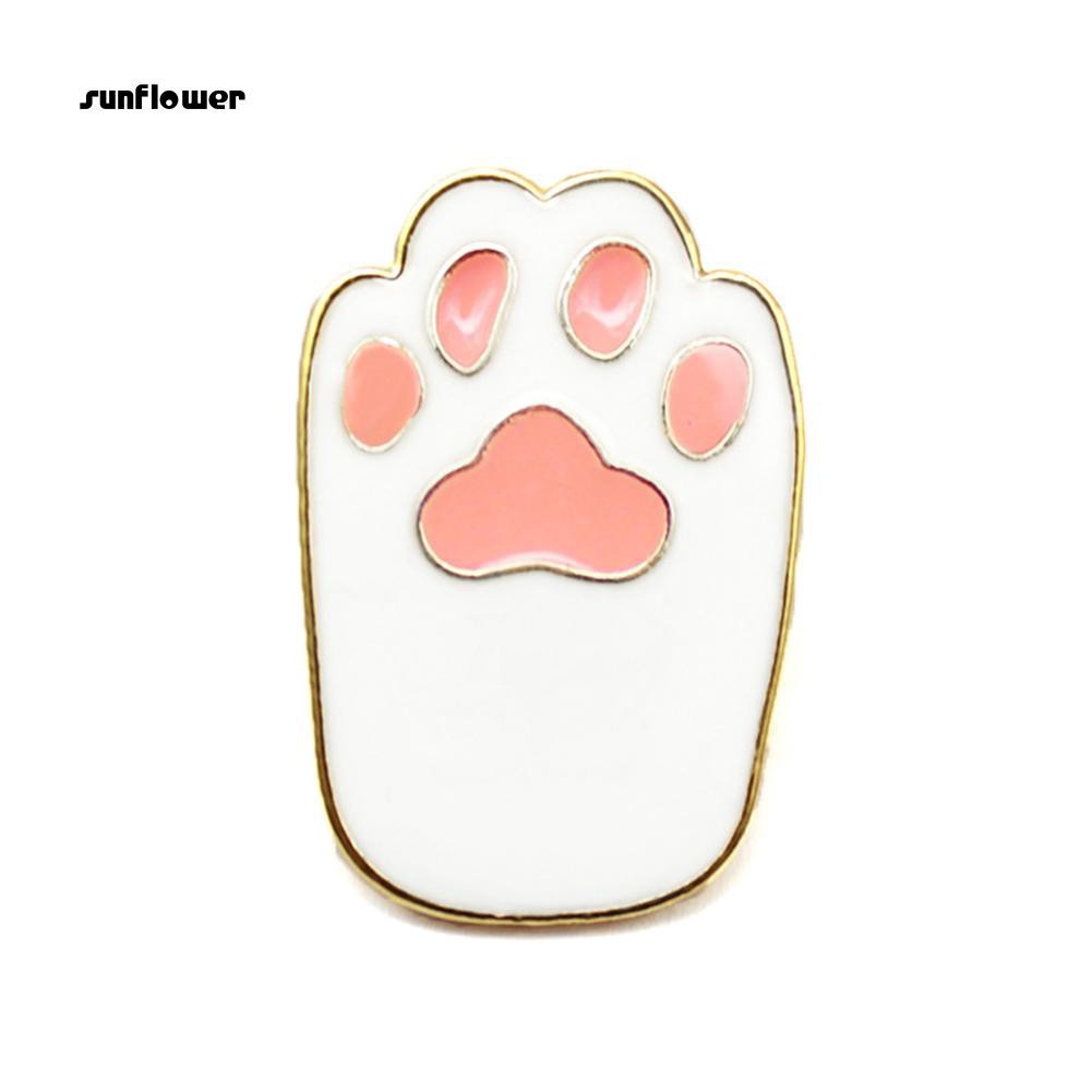 Ghim Cài Áo Hình Chân Chó Hoạt Hình Bằng Hợp Kim Cho Nữ