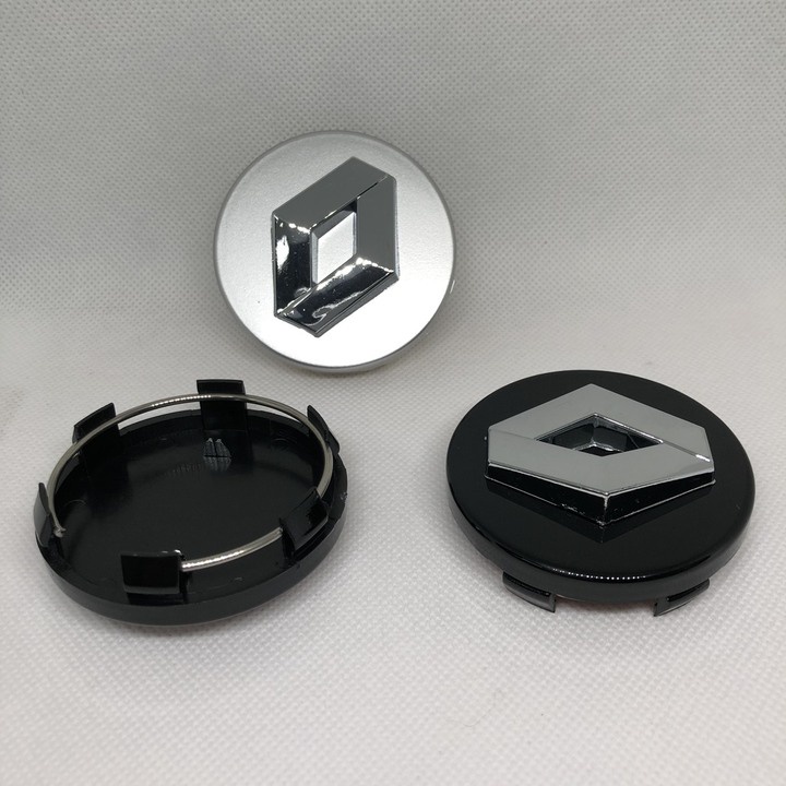 Logo chụp mâm, ốp lazang bánh xe ô tô Renault đường kính 57-60mm - giá 1 chiếc