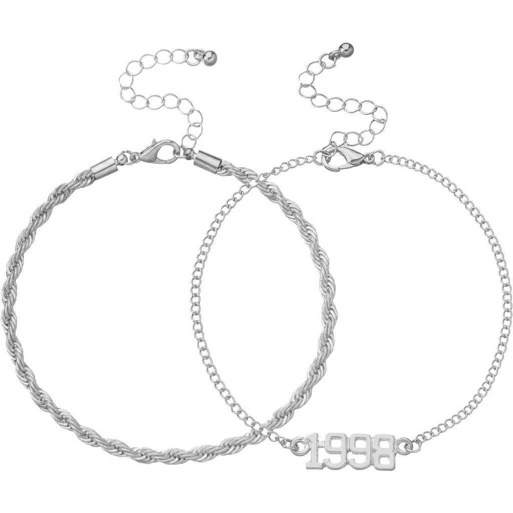 Set 2 Lắc Chân Thời Trang Nữ Tính