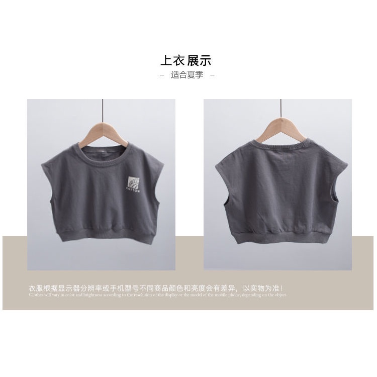 Set Áo Thun Ngắn Tay Và Quần Lửng Phong Cách Hàn Quốc Thời Trang Mùa Hè Cho Bé Trai