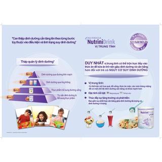 Sữa Tăng Cân Nutrinidrink Cao Năng Lượng Cho Bé Biếng Ăn ( 400g)