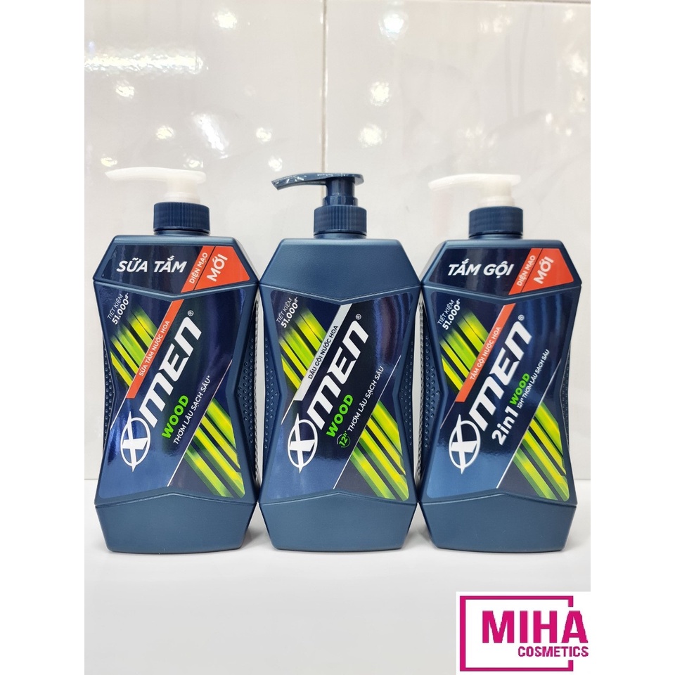 Sữa Tắm Hoặc Dầu Gội Hương Nước Hoa Xmen Wood 650g