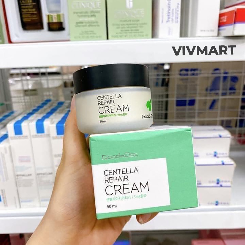 ✅ KEM RAU MÁ DƯỠNG ẨM PHỤC HỒI GIẢM THÂM NÁM TRẮNG SÁNG DA CHỐNG LÃO HÓA GOODnDOC CENTELLA REPAIR CREAM