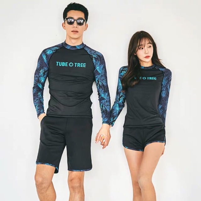 [CÓ BIG SIZE] Đồ bơi đôi dài tay nam nữ TUBE TREE phong cách Hàn Quốc | WebRaoVat - webraovat.net.vn