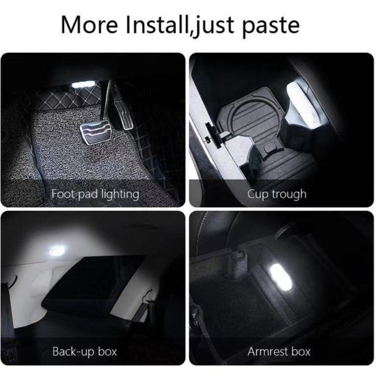 Đèn LED Đọc Sách Mini Không Dây Đa Năng Độ Sáng Cao Có Thể Sạc Lại Qua Cổng USB Dùng Trong Xe Hơi