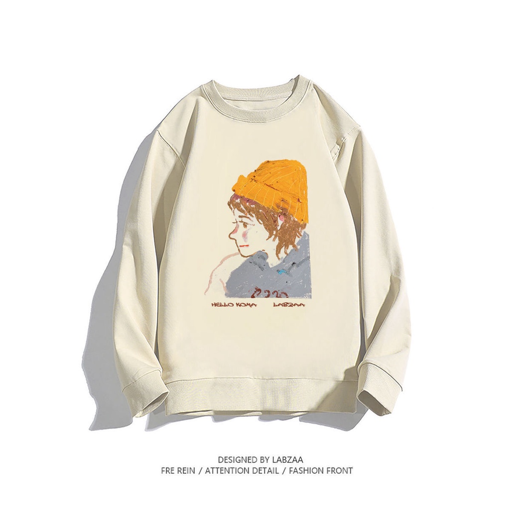 Áo sweater mỏng cổ tròn tay dài dáng rộng phong cách Hàn Quốc thời trang mùa thu cho nữ 2021 | BigBuy360 - bigbuy360.vn