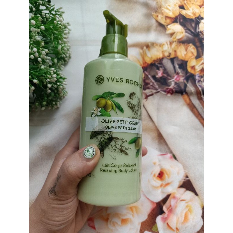 Sữa Dưỡng Thể Olive 390ml Relaxing Body Lotion yves rocher