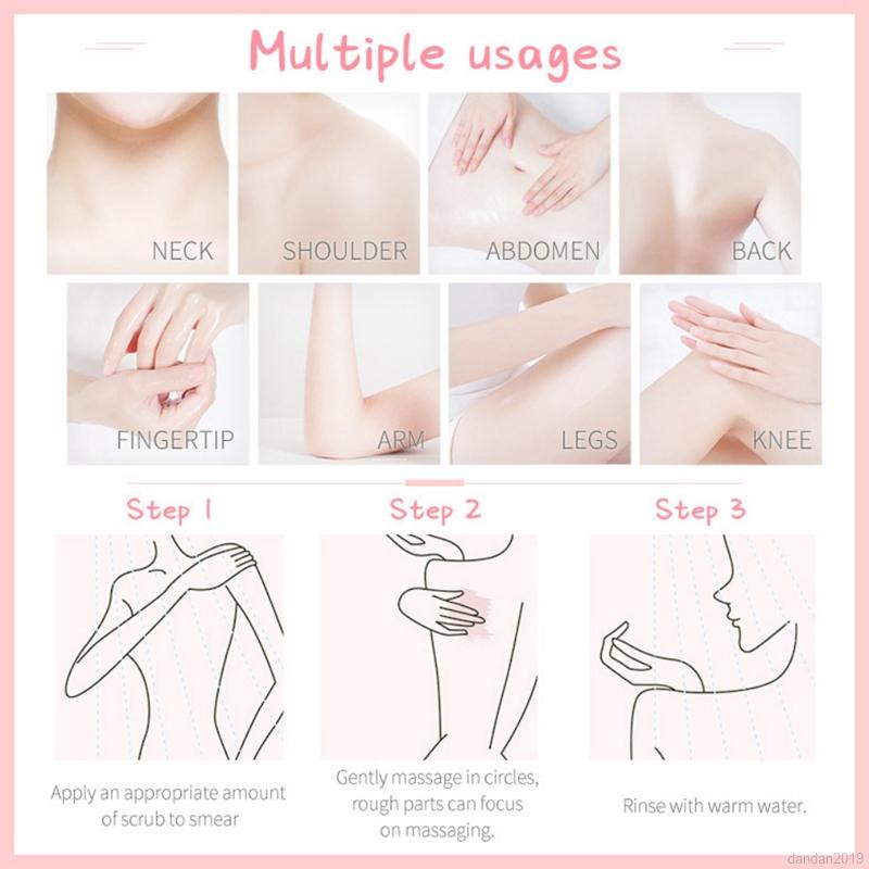 Gel tẩy tế bào chết cho da mặt và cơ thể nuôi dưỡng và dưỡng trắng da