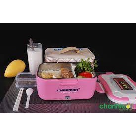 Hôp cơm cắm điện chefman tiện dụng cho văn phòng đi học có thể hâm nóng lại thức ăn