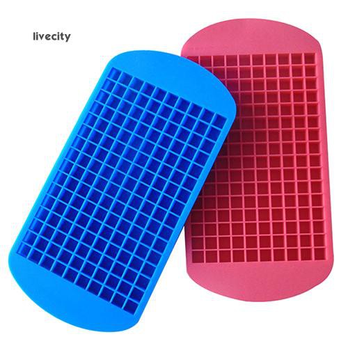 Khay làm đá viên bằng silicone 160 ô vuông nhỏ tiện lợi