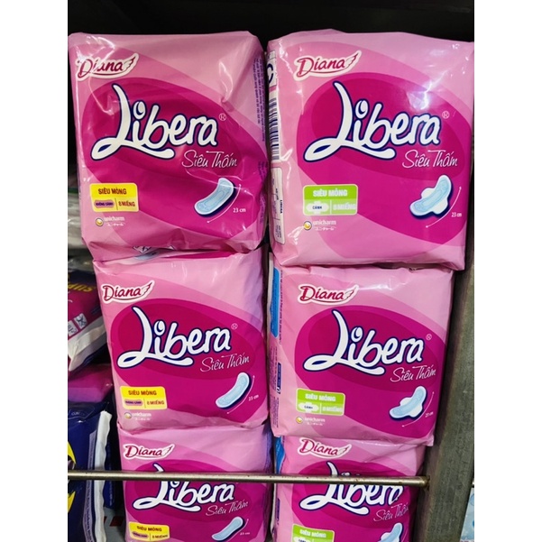 Gói Băng Vệ Sinh Libera Siêu Thấm Siêu Mỏng Có Cánh/không cánh