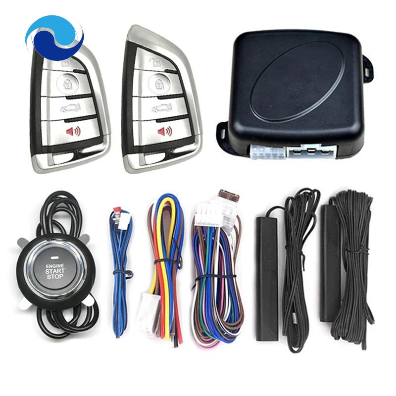 Hệ Thống Khởi Động Xe Hơi Một Nút Chống Trộm Không Chìa Khóa PKE Báo Động