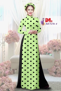 Vải áo dài chấm bi