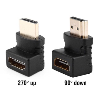 Jack chuyển đổi hdmi bẻ góc vuông 90 độ và 270 độ. bộ chuyển đổi hdmi 90 độ, 270 độ