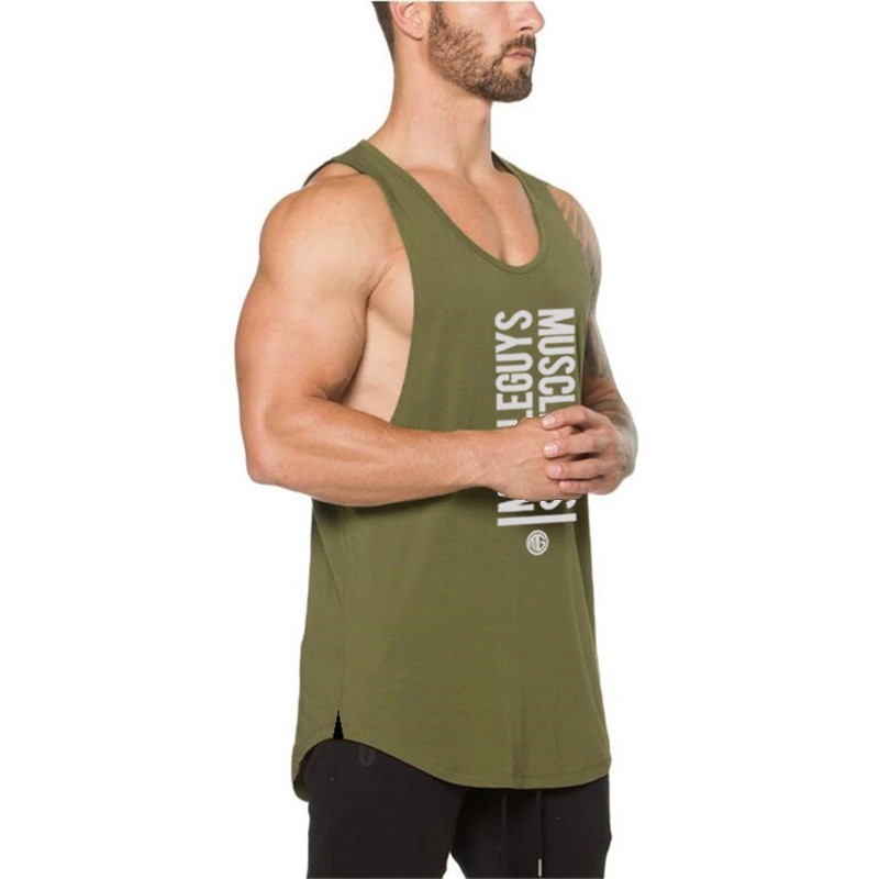 Áo thun cotton sát nách cổ V cho nam