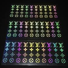 Decal Logo Sticker Patch in áo ủi trực tiếp lên vải phản quang 7 màu