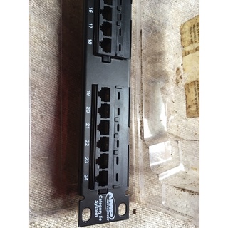 Cổng giao  tiếp Patch panel 24 port CAT5E COMMSCOPE (đầy đù hạt)
