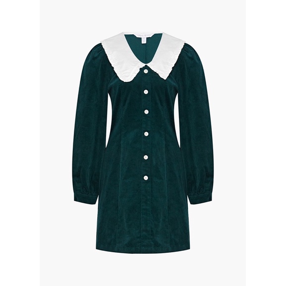 Đầm nhung xanh Urban Revivo