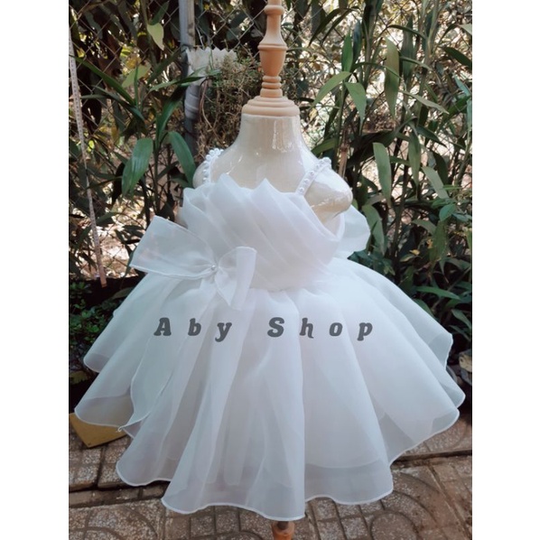 Váy công chúa thiết kế cho bé tặng kèm cài tóc