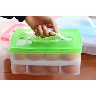 Hộp đựng trứng 2 tầng