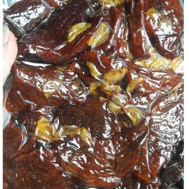 Thịt lợn giả bò khô miếng và lợn ướt tỏi nhà làm