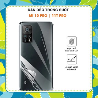 Dán PPF mặt lưng trong suốt , dán màn hình , dán bảo vệ camera cho Xiaomi Mi 10t - Mi 10T Pro 5G