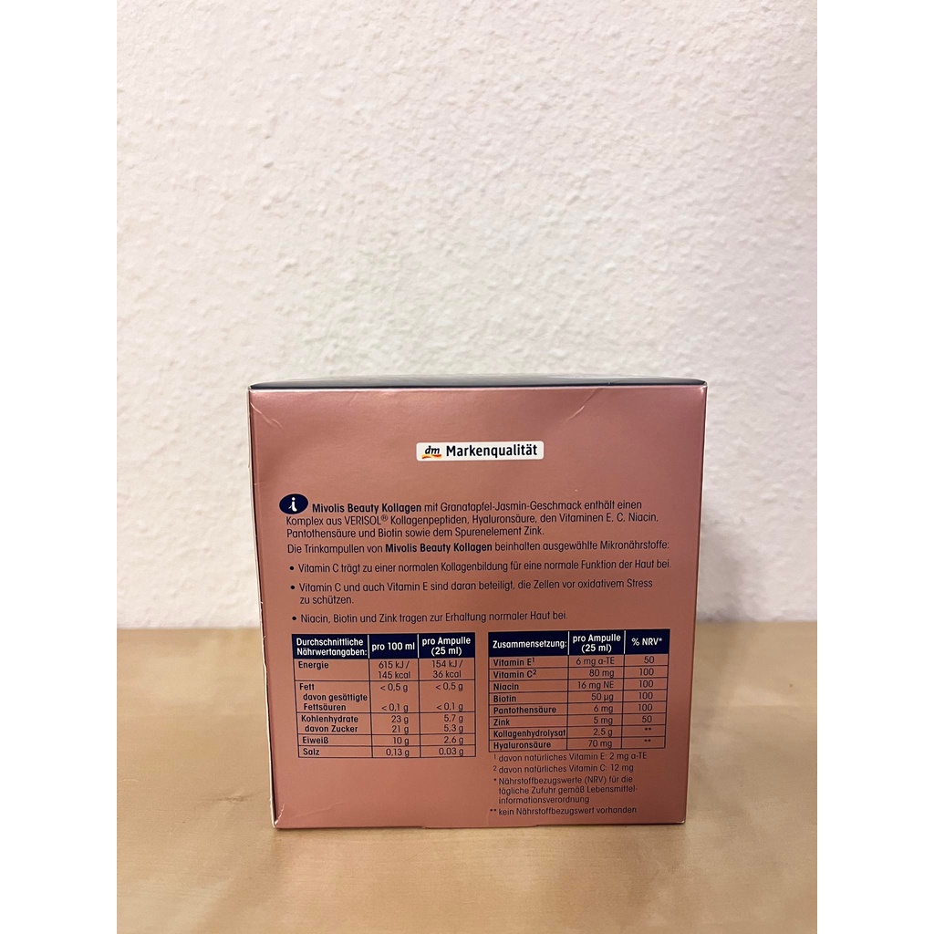 - NƯỚC UỐNG COLLAGEN VÀ HYALURON MIVOLIS – 500ML