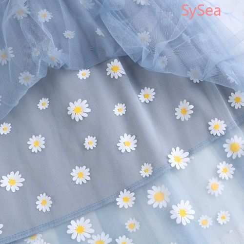 Chân Váy Dài Dáng Chữ A Họa Tiết Hoa Cúc Xinh Xắn Thời Trang Mùa Hè