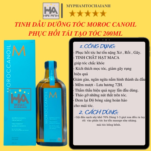 Tinh Dầu Dưỡng Tóc Moroccanoil Treatment 1 0 0 ml