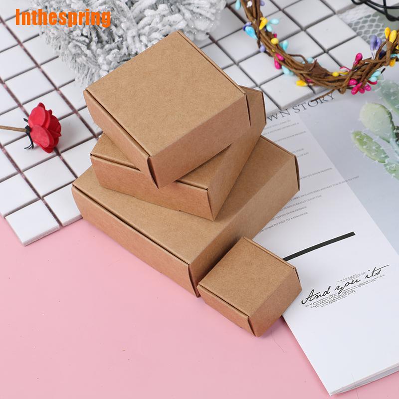 Bộ 10 Quà Tặng Bằng Giấy Kraft Thủ Công Xinh Xắn