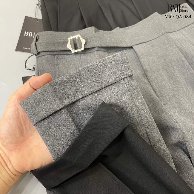 Quần âu cạp cao nam, thiết kế trẻ trung tôn dáng chất liệu vải đẹp co giãn