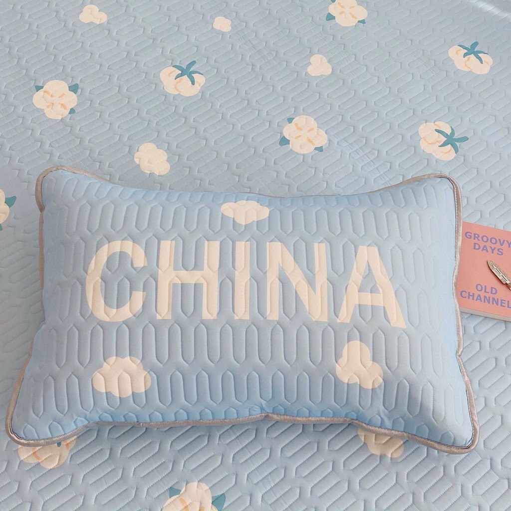 Chiếu điều hòa cao su non 5D mẫu cà chua xanh hàng cao cấp loại 1 mới nhất - Ngân Khánh bedding decor