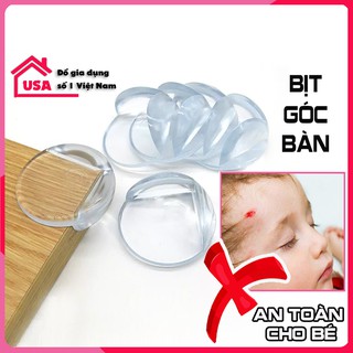 Miếng Bịt Góc Bàn Silicon Bảo Vệ Cho Bé