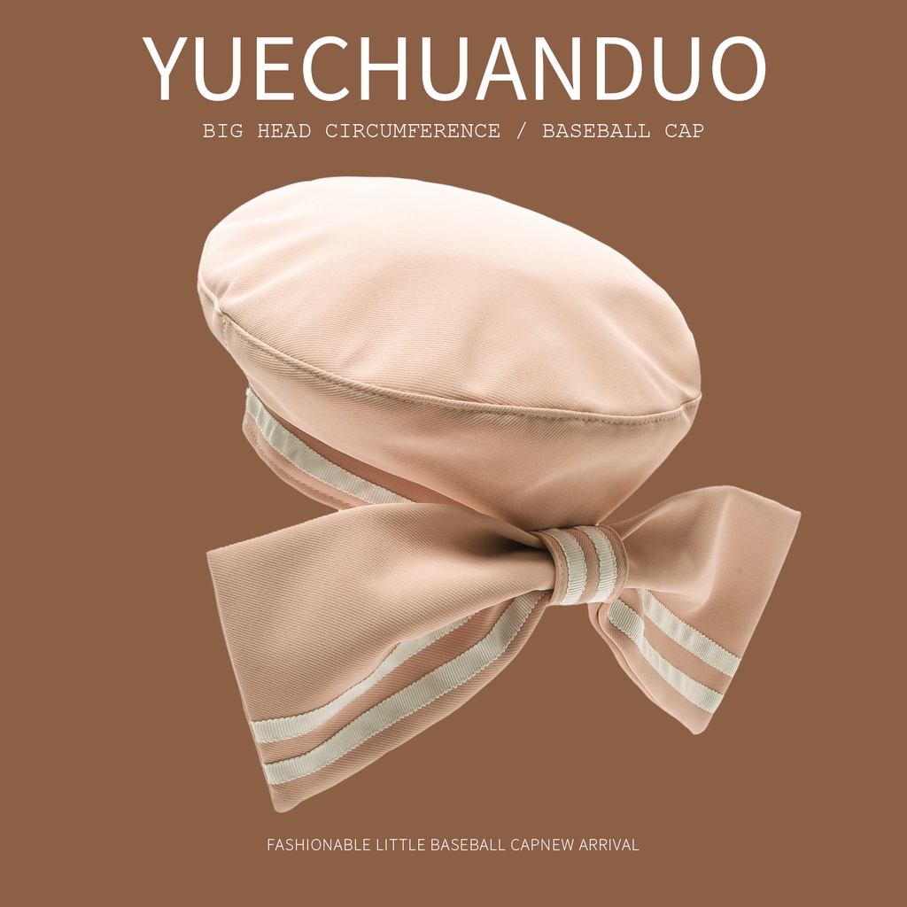 Mũ Beret Thắt Nơ Phong Cách Retro Nhật Bản Dễ Thương Cho Nữ