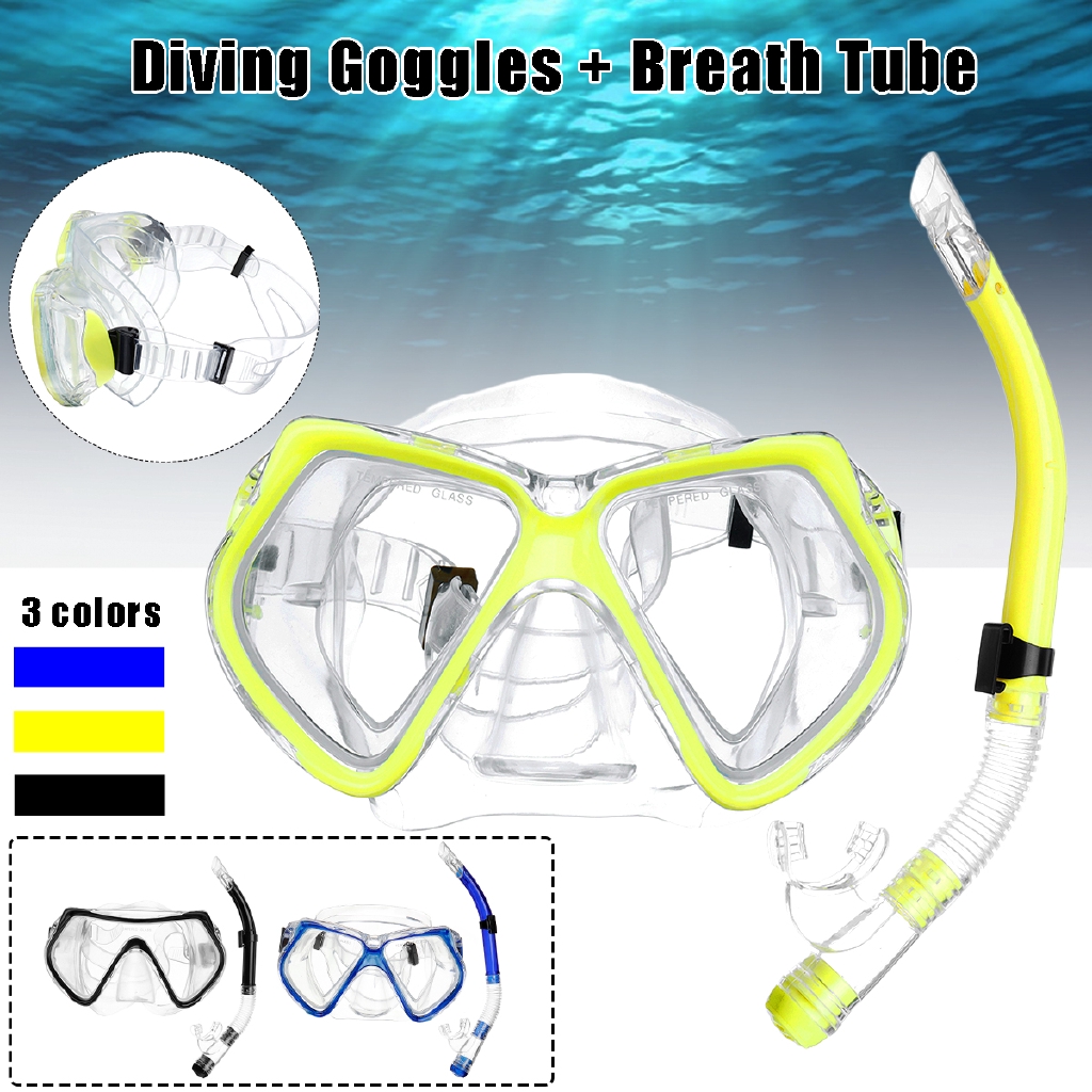 Kính bơi kèm ống thở chuyên dụng cho người lớn