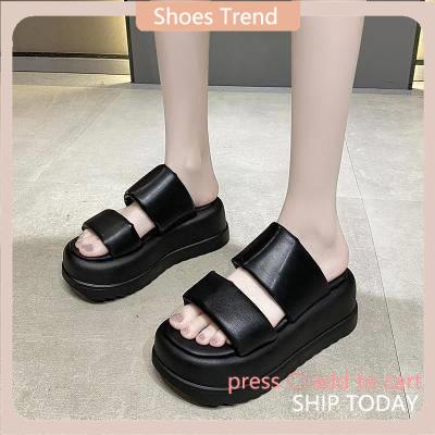 Dép xỏ ngón nữ đế dày Dép bánh mì đế cao Dép Xỏ Ngón Đế Dày Thời Trang Mùa Hè Cho Nữ