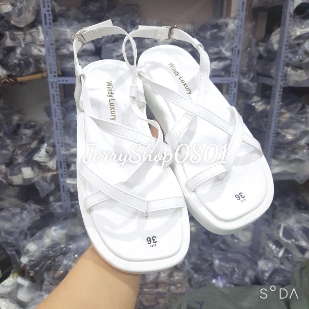 Sandal nữ đế cao 2p XỎ NGÓN 4 DÂY ĐẾ XUỒNG siêu xinh