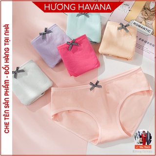Quần lót nữ cotton sợi bông thiên nhiên màu trơn form to FLQ54