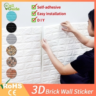Giấy dán tường 3d giả gạch chất lượng cao