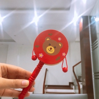 Trống gỗ lục lạc cho bé